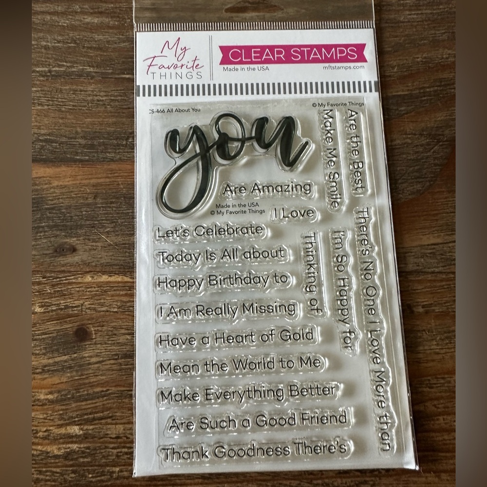 My Favorite Things Clear Stamps
